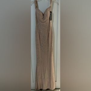 JVN by JOVANI.  Size 8 Blush with Silver details.